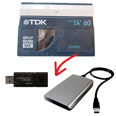 Transfert simple de cassettes mini DV sur cl� USB ou disque dur